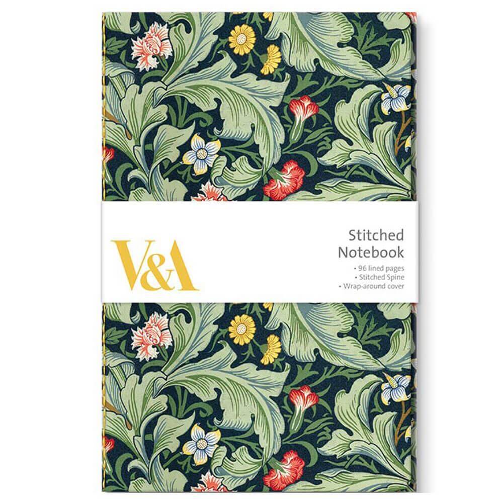 V&A Leicester Wallpaper Stitched Notebook